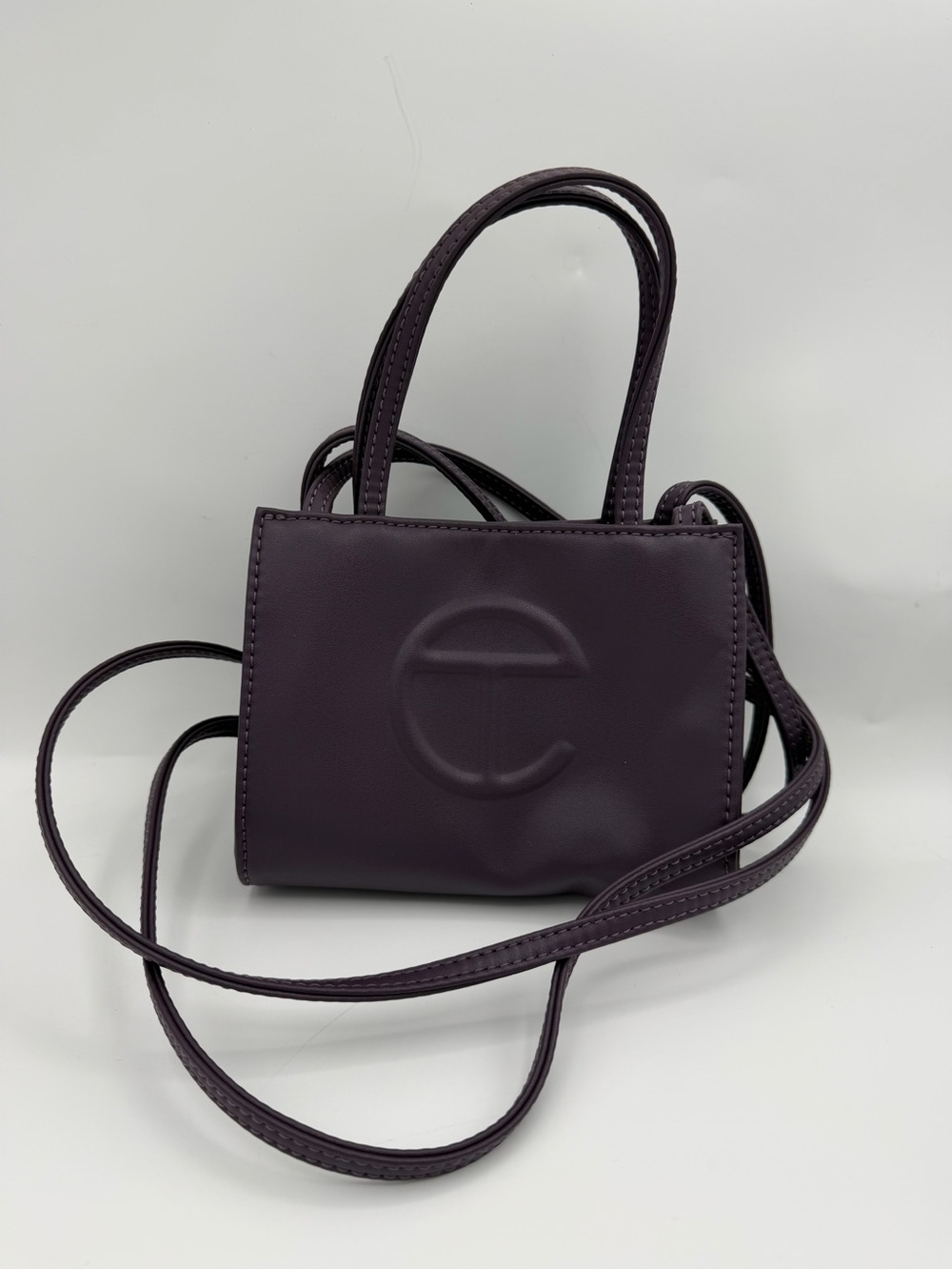 Telfar Small Shopping Bag - Eggplant Crossbody